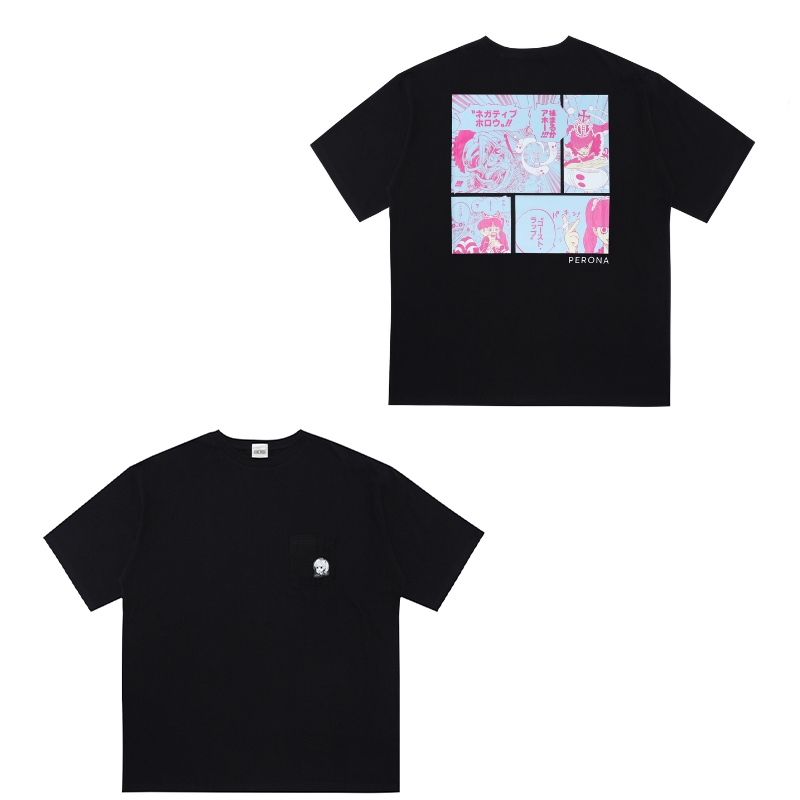 『ONE PIECE』ポケット付きビッグシルエットTシャツ “HEROES” ペローナ BD2