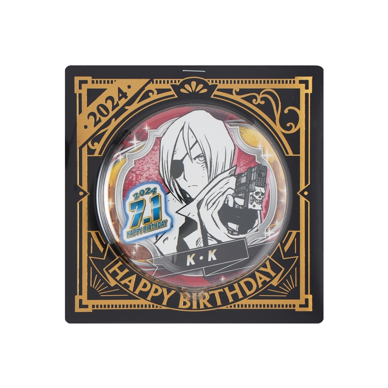 『血界戦線　Ｂａｃｋ　２　Ｂａｃｋ』バースデイ缶バッジ　Ｋ・Ｋ　ＢＤ３