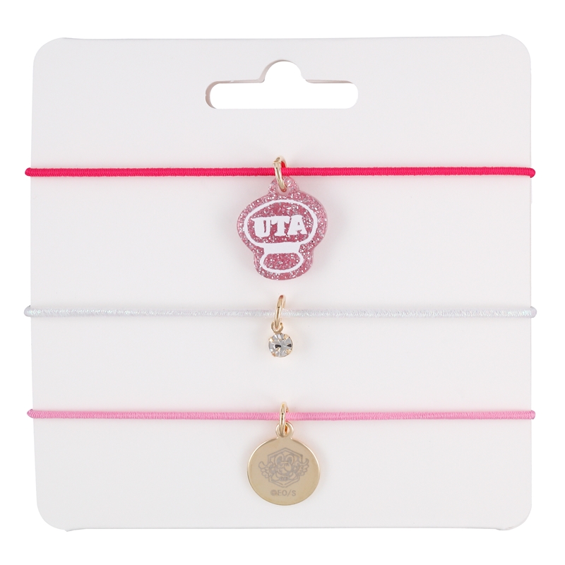 『ＯＮＥ　ＰＩＥＣＥ』メタルチャーム付きブレスレット　（３本セット）　ウタ　ＢＤ３