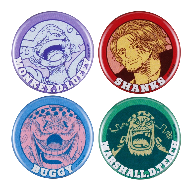 『ONE PIECE』缶マグネット4個セット 四皇 BD3