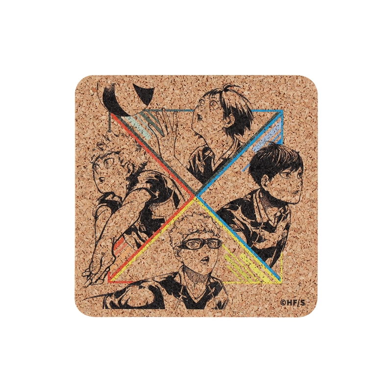 『ハイキュー!!』コルクコースター 日向翔陽&影山飛雄&月島蛍&山口忠 【仙台観光特使就任記念Ver.】 BD3
