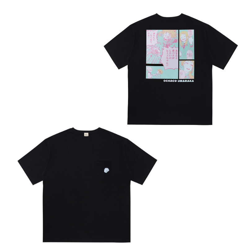 『僕のヒーローアカデミア』ポケット付きビッグシルエットTシャツ “HEROES” 麗日お茶子 BD4