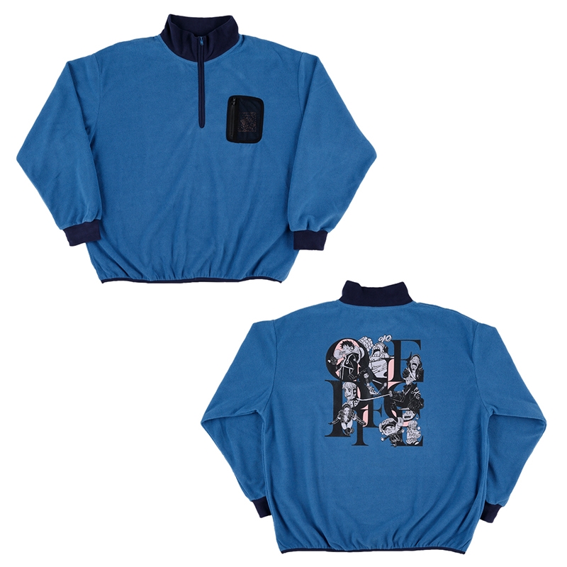 『ＯＮＥ　ＰＩＥＣＥ』フリースハーフジッププルオーバー　フリーサイズ　ＢＤ４−ＪＳ