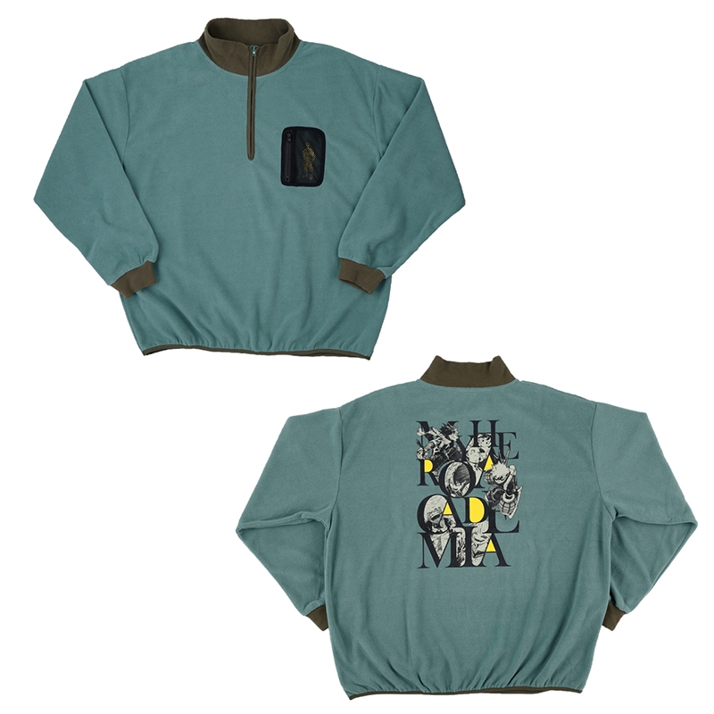 『僕のヒーローアカデミア』フリースハーフジッププルオーバー　フリーサイズ　ＢＤ４−ＪＳ