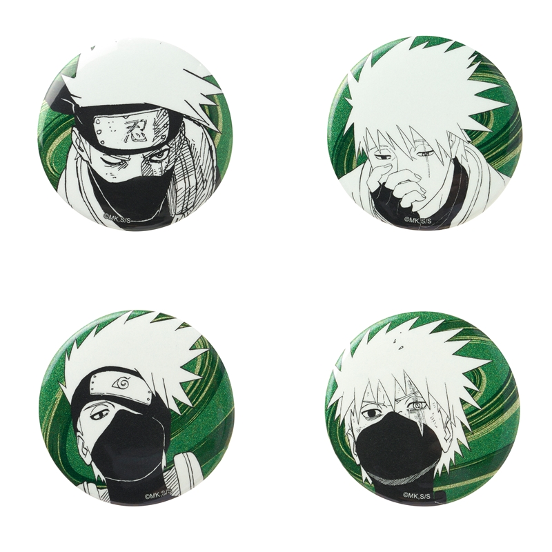 『ＮＡＲＵＴＯ−ナルト−』缶バッジ４個セット　ＥＭＯＴＩＯＮＳ　はたけカカシ　ＢＤ４