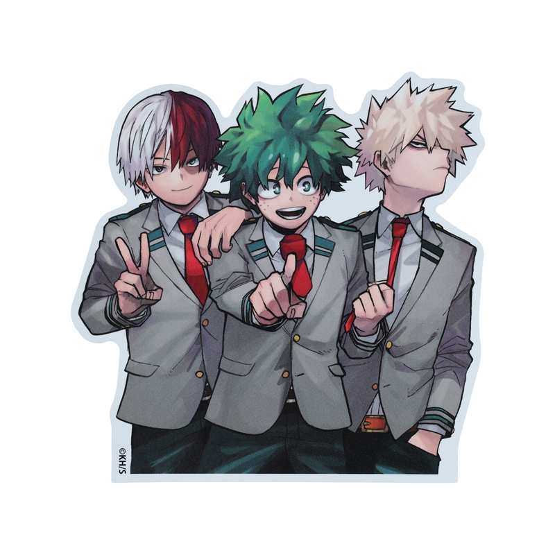 『僕のヒーローアカデミア』ダイカットステッカー　緑谷＆爆豪＆轟　ＢＤ４