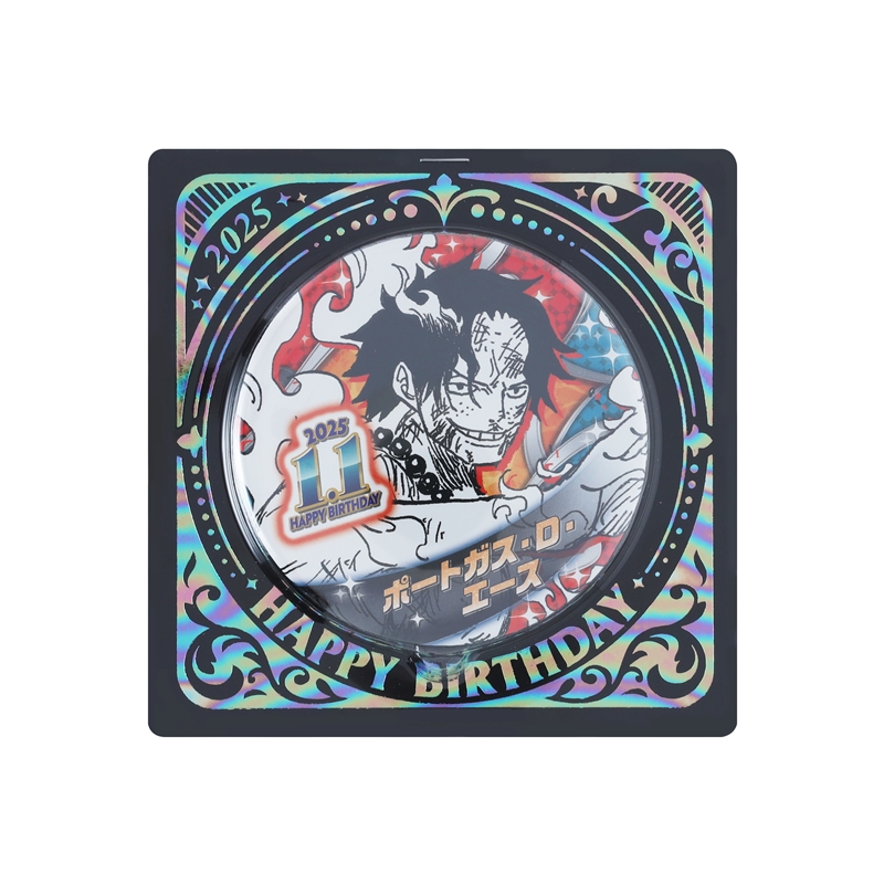 『ＯＮＥ　ＰＩＥＣＥ』バースデイ缶バッジ　ポートガス・Ｄ・エース　ＢＥ１