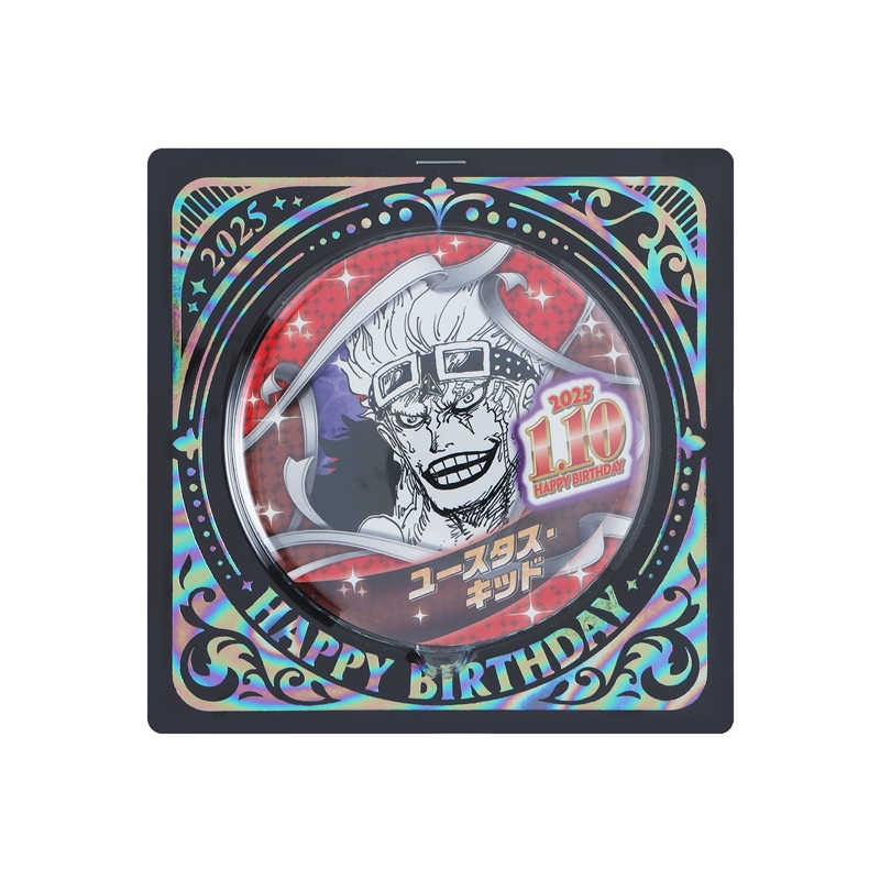 『ＯＮＥ　ＰＩＥＣＥ』バースデイ缶バッジ　ユースタス・キッド　ＢＥ１