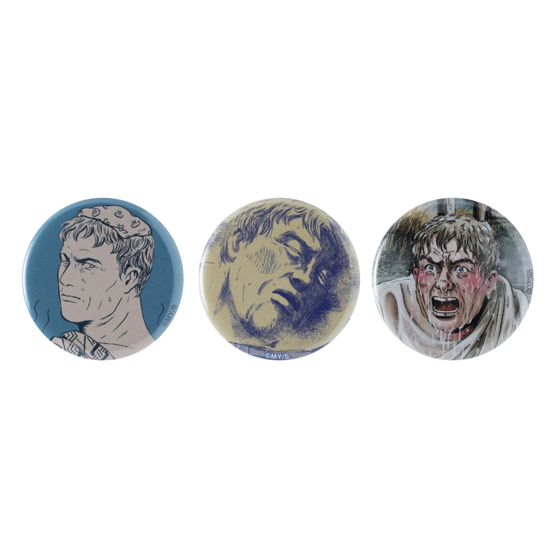 『続テルマエ・ロマエ』ｍｉｎｉ缶バッジ３個セット　ＢＤ４−ＪＮＰＧ