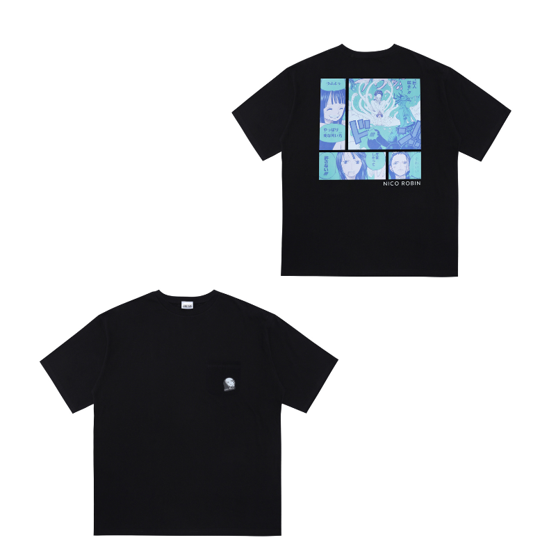 『ONE PIECE』ポケット付きビッグシルエットTシャツ “HEROES” ニコ・ロビン BE1