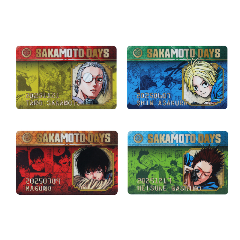『SAKAMOTO DAYS』バースデイコレクションカード2025 4枚セット(坂本太郎/朝倉シン/南雲/眞霜平助) BE2