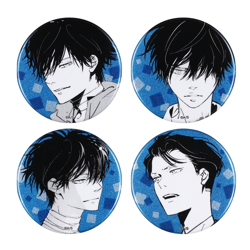 『鴨乃橋ロンの禁断推理』缶バッジ４個セット　ＥＭＯＴＩＯＮＳ　鴨乃橋ロン　ＢＥ１