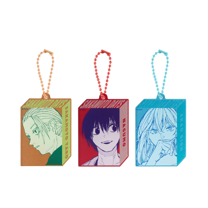 『SAKAMOTO DAYS』メタリックアクリルキーホルダー3個セット 坂本太郎/南雲/赤尾リオン BE1