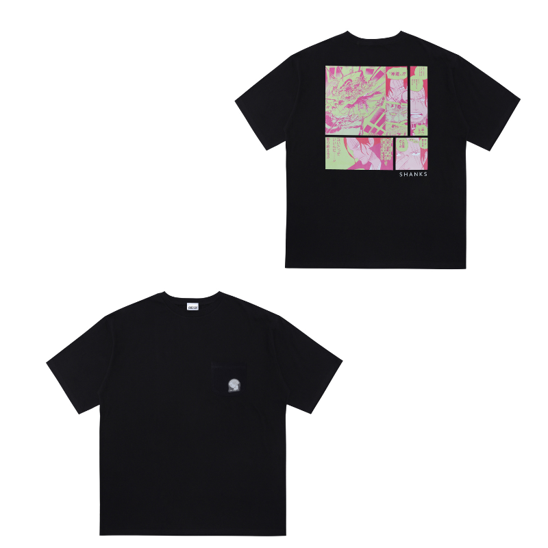 『ONE PIECE』ポケット付きビッグシルエットTシャツ “HEROES” シャンクス BE1