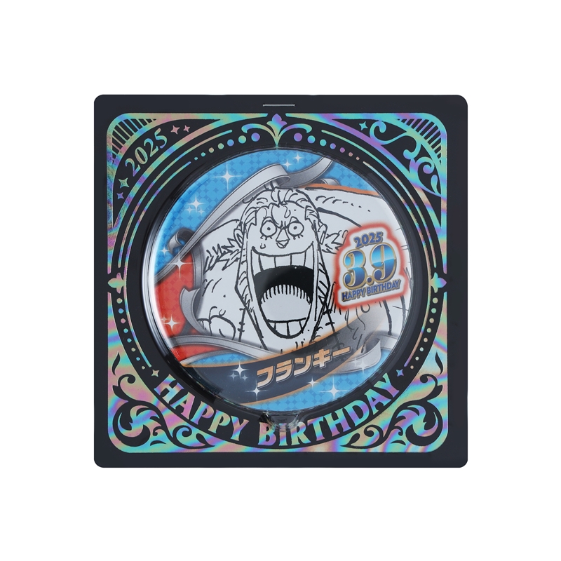 『ＯＮＥ　ＰＩＥＣＥ』バースデイ缶バッジ　フランキー　ＢＥ１