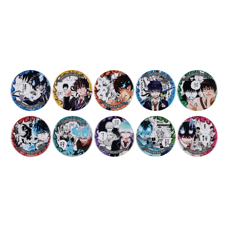 『青の祓魔師』コレクション缶バッジ　“ＨＥＲＯＥＳ”　奥村燐　（全１０種／ランダム１種入り）　＜青の祓魔師展＞　ＢＥ１