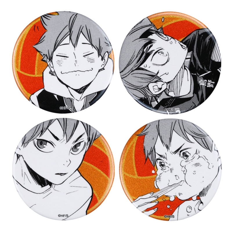 『ハイキュー!!』缶バッジ4個セット EMOTIONS 日向翔陽 BE1
