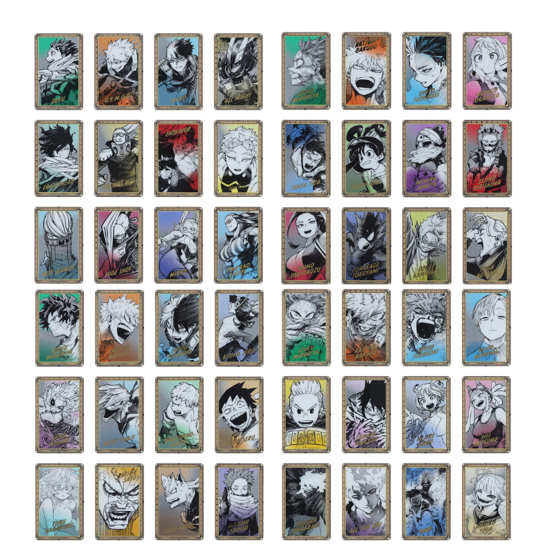 『僕のヒーローアカデミア』箔押しクリアカードコレクション　１２枚セット　（全４組／ランダム１組入り）　＜僕のヒーローアカデミア原画展＞　ＢＥ２