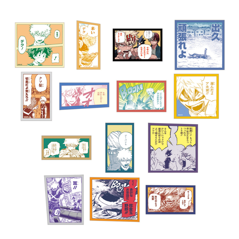 『僕のヒーローアカデミア』爆豪勝己の雑魚どもへの呼び名コマステッカーコレクション (全14種/ランダム1種入り) <僕のヒーローアカデミア原画展> BE2