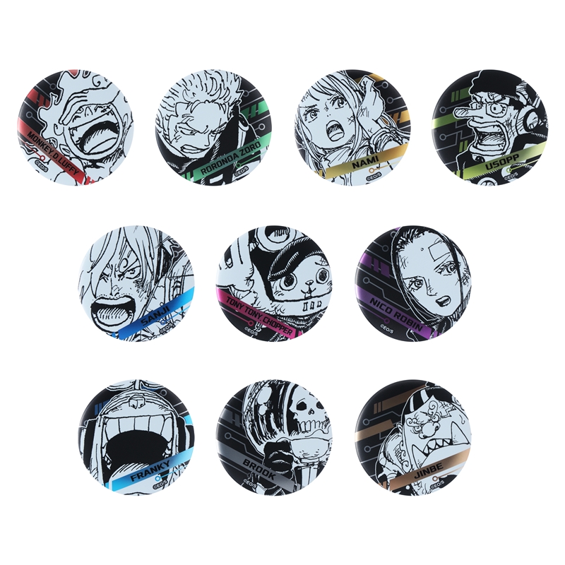 『ＯＮＥ　ＰＩＥＣＥ』デコレクション缶バッジ　第５弾　エッグヘッド編　（全１０種／ランダム１種入り）　ＢＥ１