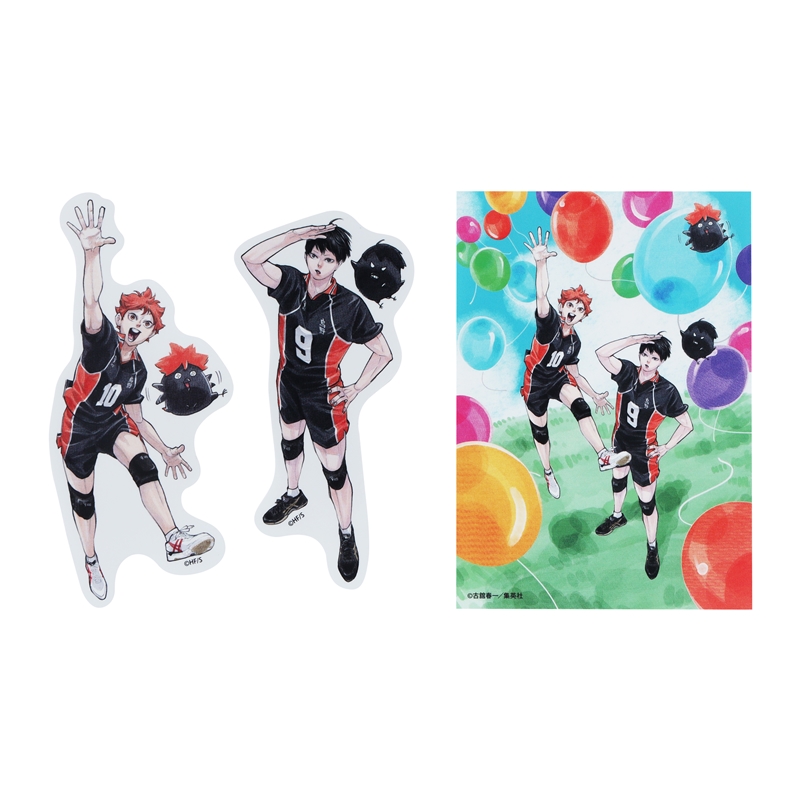 『ハイキュー!!』ダイカットステッカー 3枚セット キービジュアル <ハイキュー!! FAN PARK> BE2