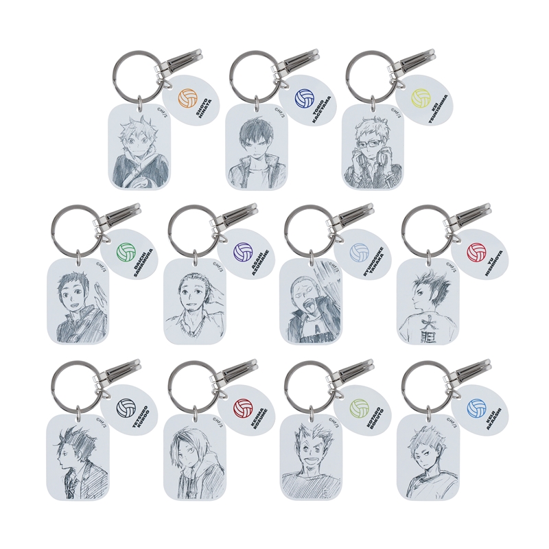 『ハイキュー!!』クリアベースキーホルダー 第1弾 全種セット (全11種入り) <ハイキュー!! FAN PARK> BE2