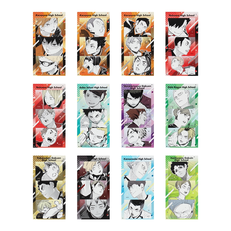 『ハイキュー！！』シールプリントコレクション　第１弾　（全１２種／ランダム２種入り）　＜ハイキュー！！　ＦＡＮ　ＰＡＲＫ＞　ＢＥ２