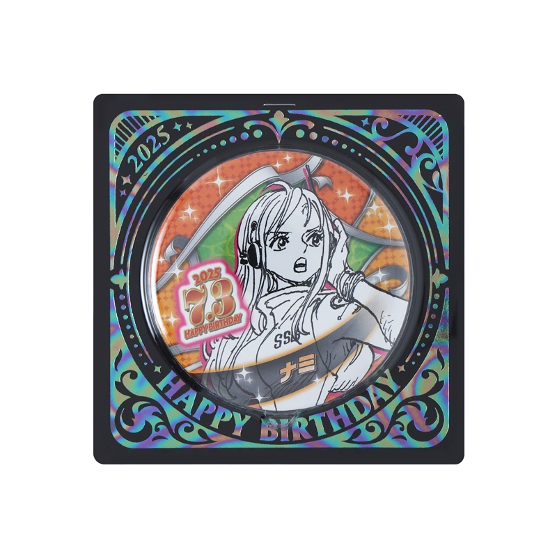 『ＯＮＥ　ＰＩＥＣＥ』バースデイ缶バッジ　ナミ　ＢＥ３