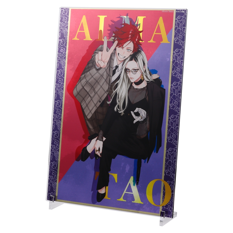 『極楽街』箔入りアクリルアート −ALMA&TAO− BE2