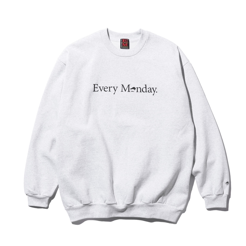 『Every Monday』_LOGOクルー_GREY Mサイズ