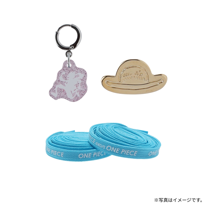 『ＯＮＥ　ＰＩＥＣＥ』靴ひも＆チャームセット（靴ひも２本＆アクリルチャーム１個＆メタルチャーム１個入り）　ＢＥ２