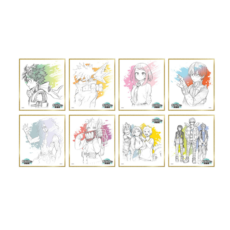 『僕のヒーローアカデミア』色紙コレクション　（全８種／ランダム１種入り）　＜僕のヒーローアカデミア原画展＞　ＢＥ２