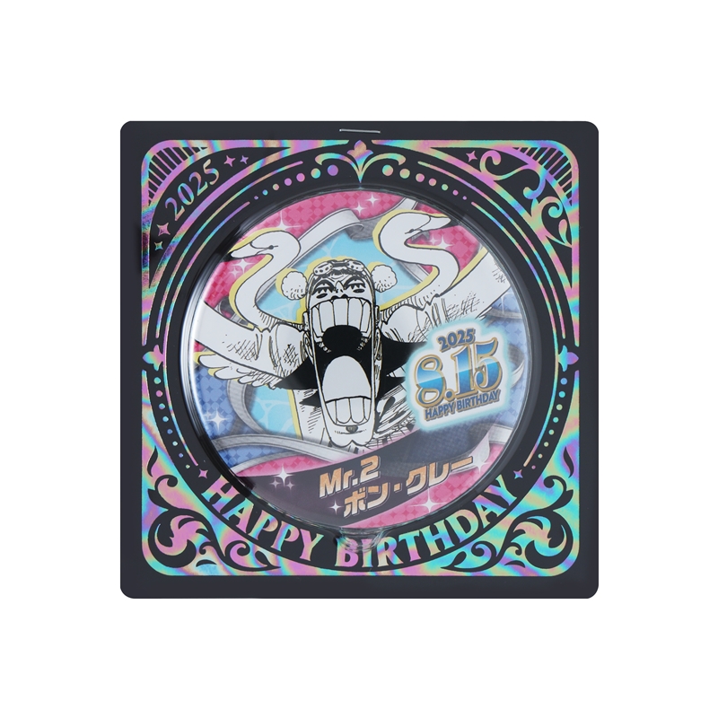 『ＯＮＥ　ＰＩＥＣＥ』バースデイ缶バッジ　ベンサム（Ｍｒ．２／ボン・クレー）　ＢＥ３