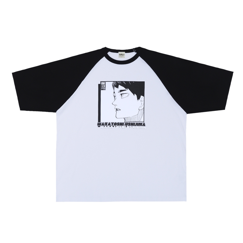 『ハイキュー!!』ラグランTシャツ “HEROES” 牛島若利 BE3