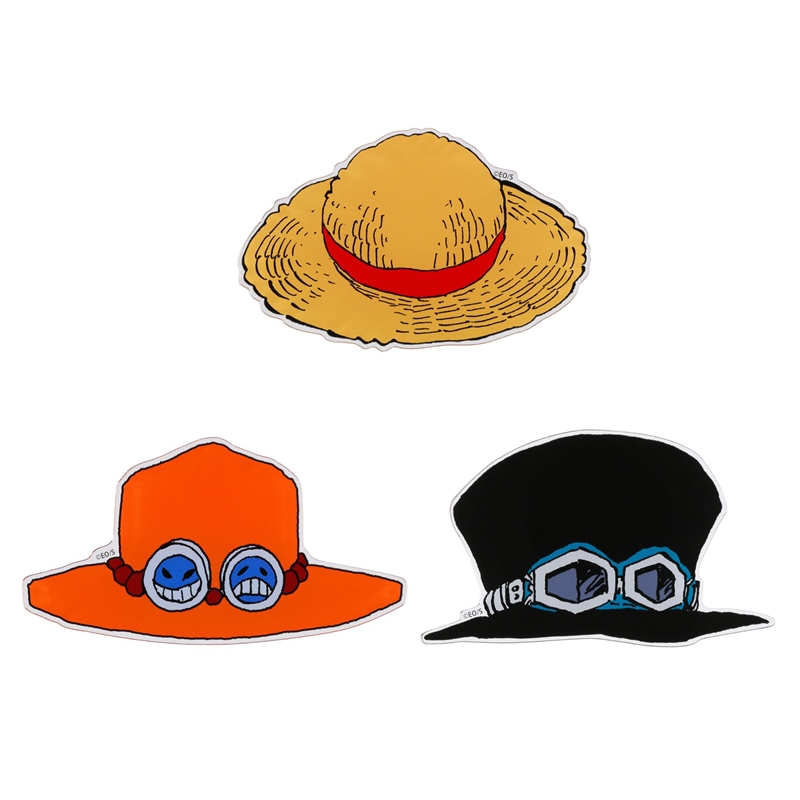 『ONE PIECE』帽子型アクリルコースター 3個入り ルフィ&エース&サボ BE3