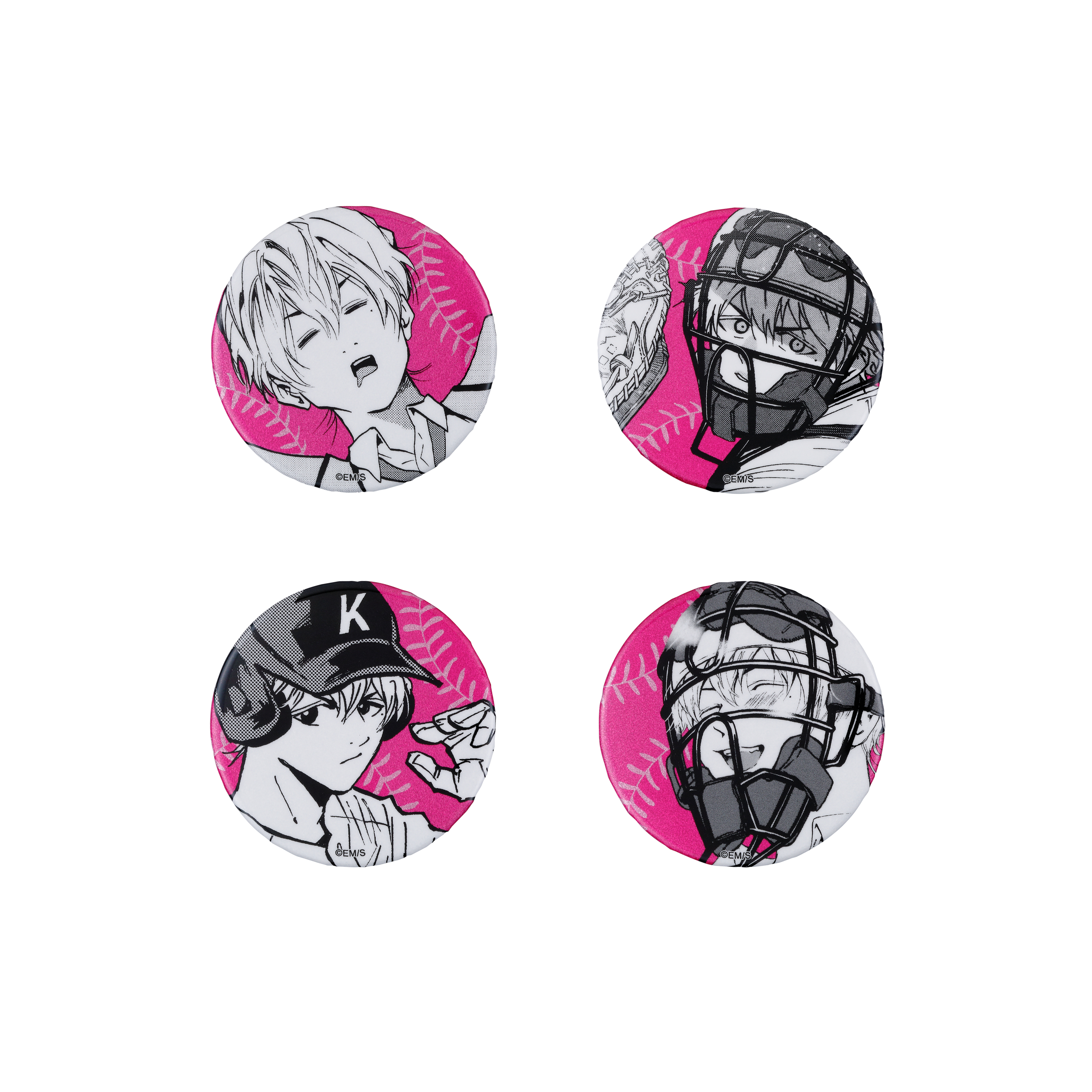 『忘却バッテリー』缶バッジ4個セット EMOTIONS 要圭 BE3