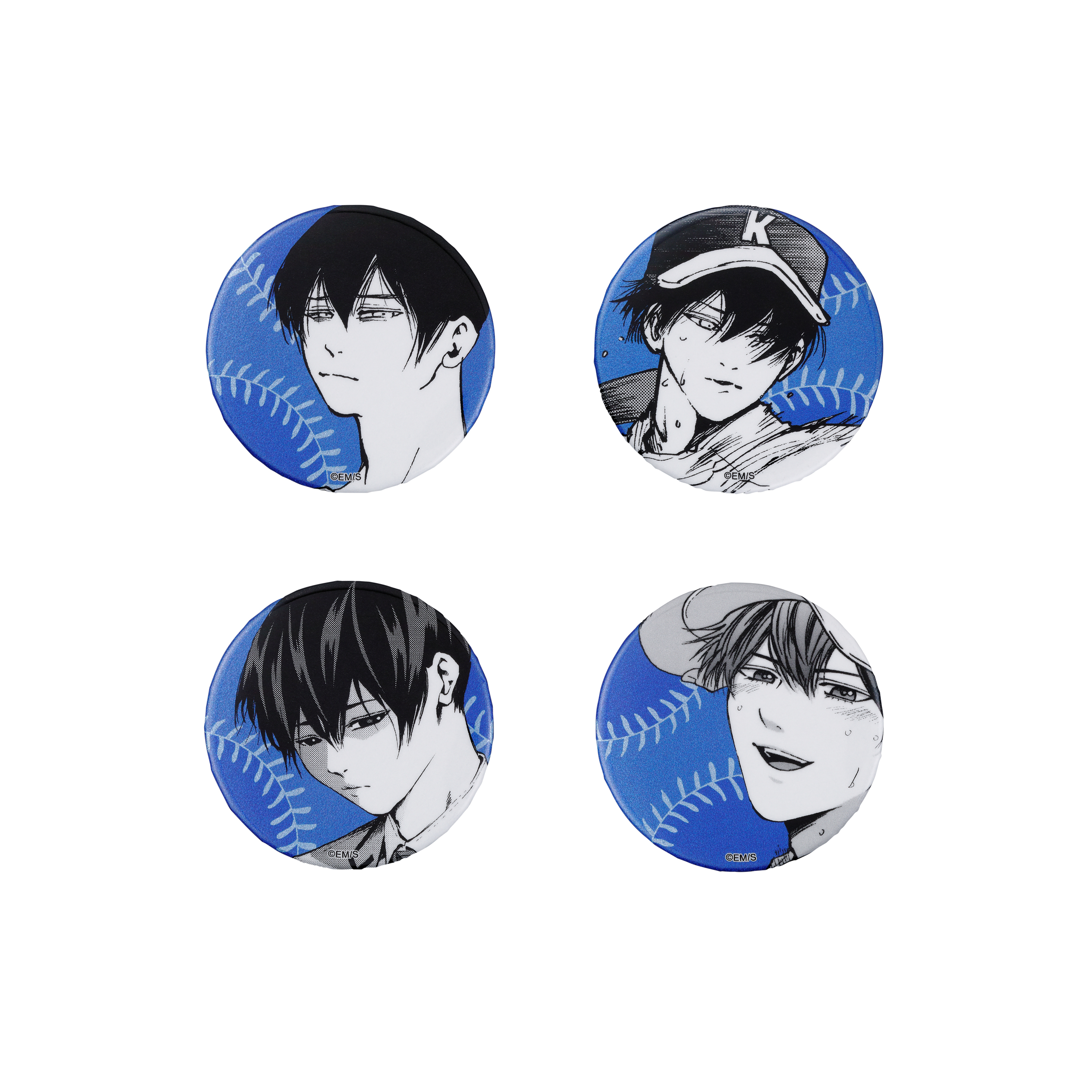 『忘却バッテリー』缶バッジ4個セット EMOTIONS 清峰葉流火 BE3