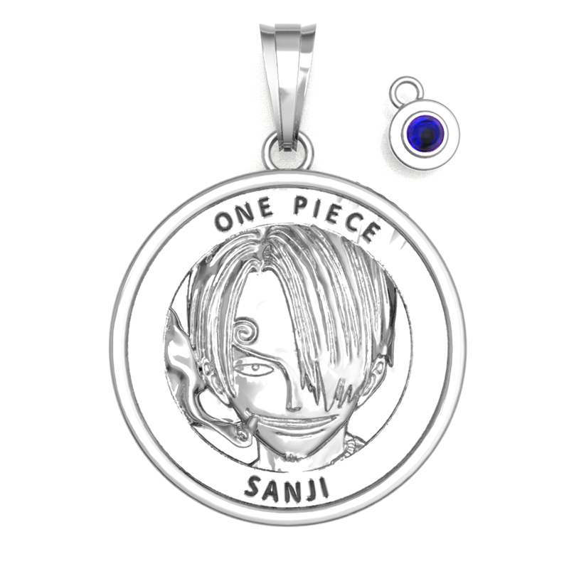 ＪＣＳ限定受注生産　『ＯＮＥ　ＰＩＥＣＥ』コインネックレス“ＳＡＮＪＩ”（天然石チャーム付き）　プラチナコーティング　ＢＥ３