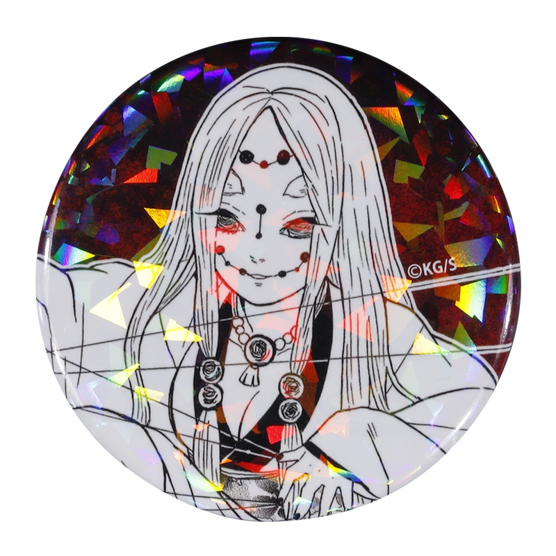 完全受注生産「週刊少年ジャンプ」オールスター缶バッジ　『鬼滅の刃』　［３２−鬼−　蜘蛛の鬼（母）］　ＢＥ３