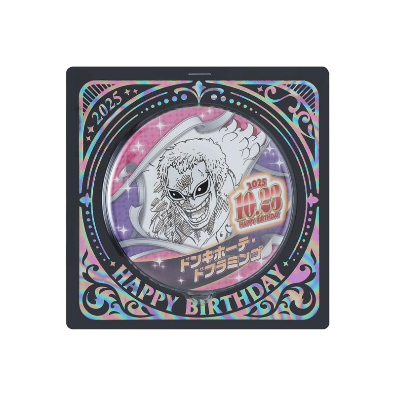 『ONE PIECE』バースデイ缶バッジ ドンキホーテ・ドフラミンゴ BE4