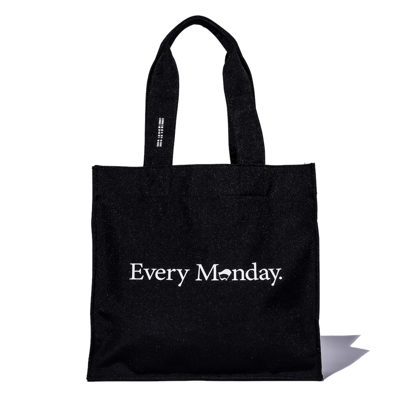 『Every Monday』_LOGOトート第二版_BLACK