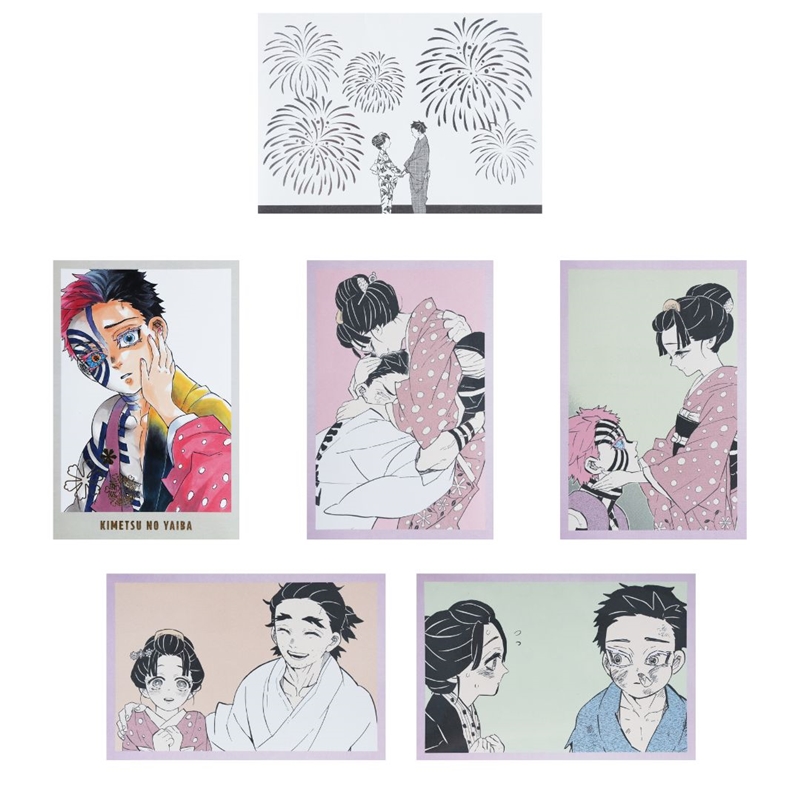 『鬼滅の刃』メモリアルイラストカード５枚セット　猗窩座　ＢＥ３