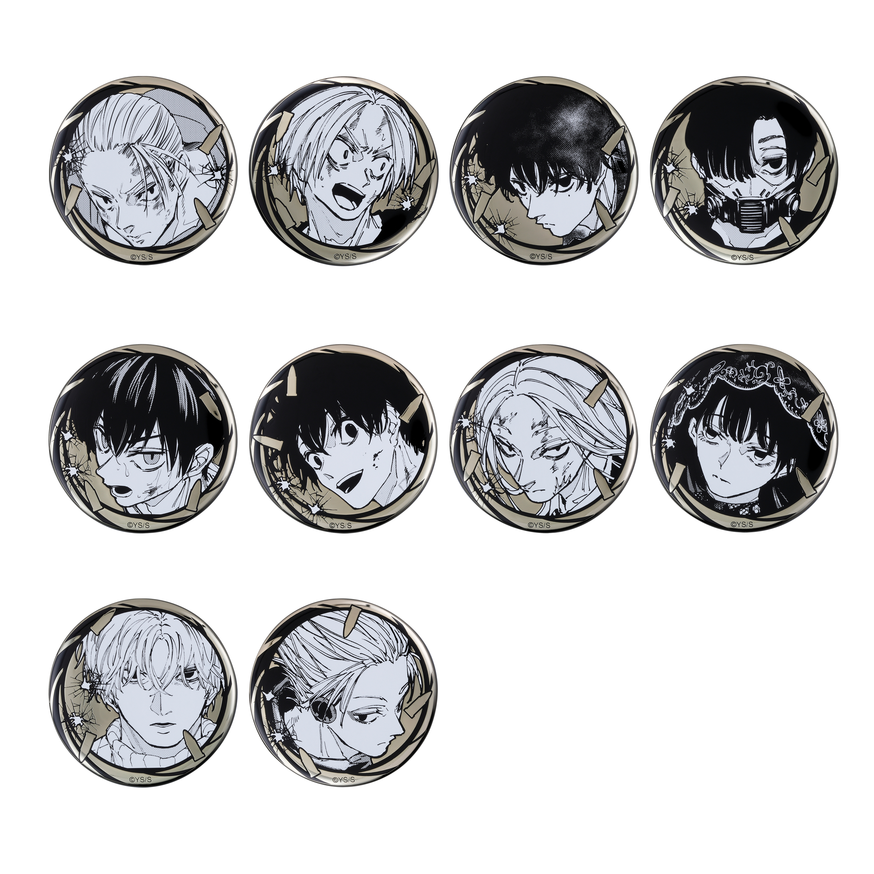 ＪＣＳ限定『ＳＡＫＡＭＯＴＯ　ＤＡＹＳ』ゴールデン缶バッジコレクション　第１弾　全種セット　（全１０種入り）　ＢＥ３