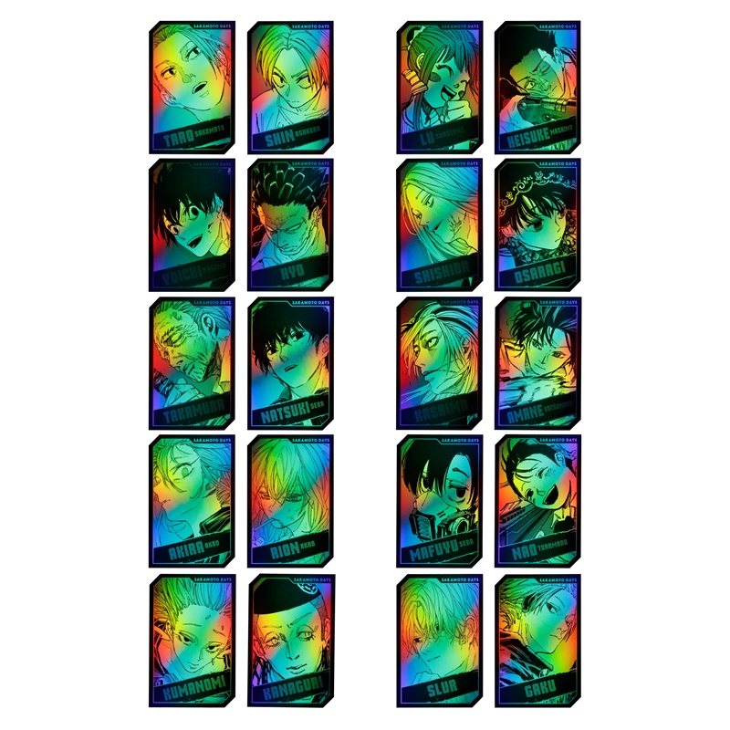 JCS限定『SAKAMOTO DAYS』キャラクターズホロカードコレクション2枚入り 第1弾 全種セット (全10組入り) BE3