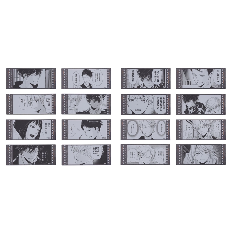 ＪＣＳ限定『鴨乃橋ロンの禁断推理』フィルム風クリアしおりコレクション２枚入り　第１弾　全種セット　（全８組入り）　ＢＥ３