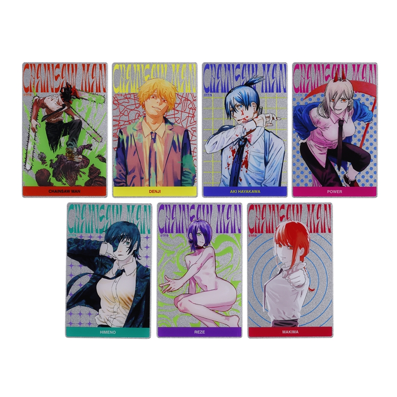 JCS限定『チェンソーマン』メタリックアクリルカードコレクション 第1弾 全種セット (全7種入り) BE3
