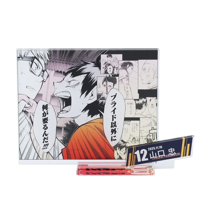 『ハイキュー!!』バースデイ名場面ジオラマフィギュア−kirat☆− (箔入りアクリル) 山口忠 BE4