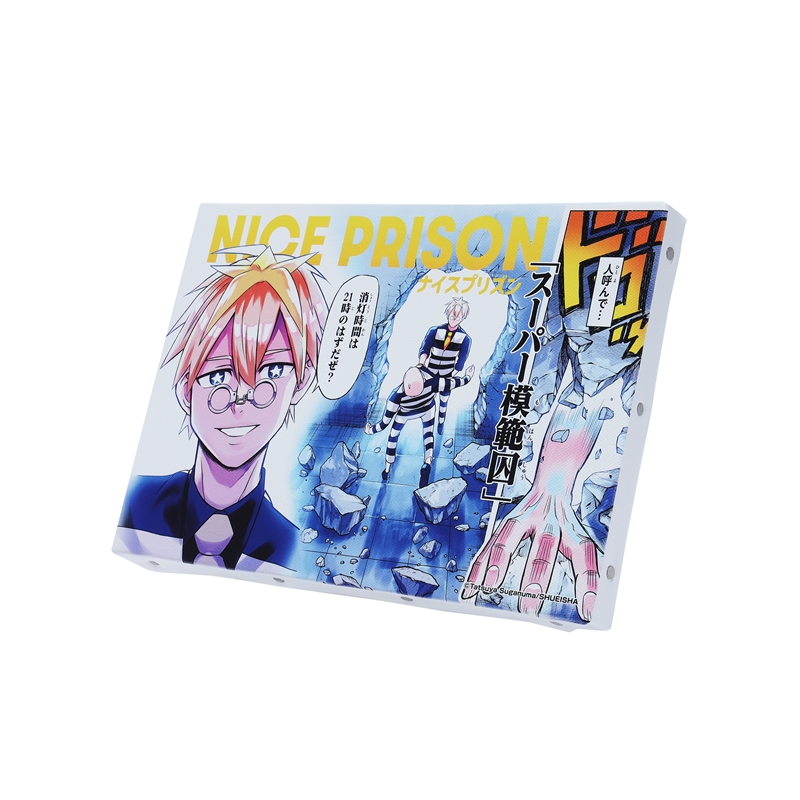 『ＮＩＣＥ　ＰＲＩＳＯＮ』フルカラーアートボード　（週刊少年ジャンプ２０２５年２１号巻頭カラーイラスト）　［ＪＵＭＰ　ＡＲＴ　ＢＯＡＲＤ　ＧＡＬＬＥＲＹ］　ＢＥ３