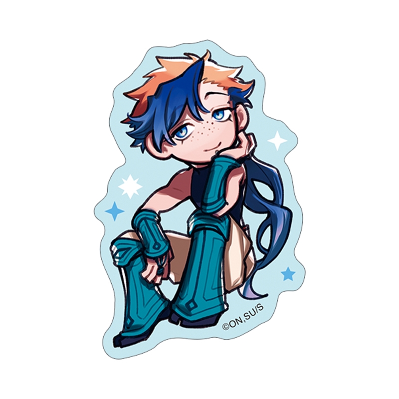 『魔男のイチ』ステッカー ゴクラク BE4−ANT