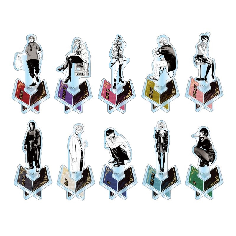 JCS限定 『極楽街』アクリル“X”フィギュアコレクション 第1弾 全種セット (全10種入り) BE3